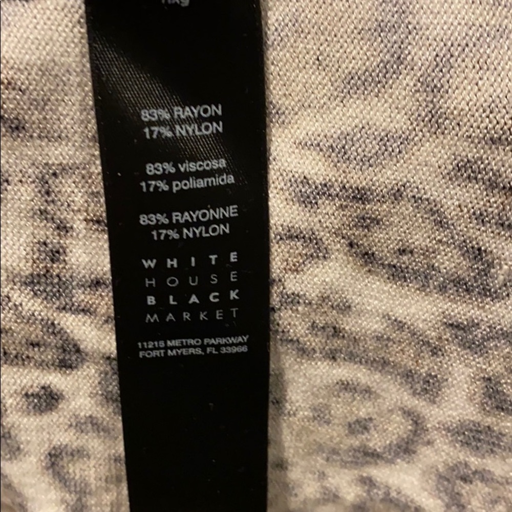 WHBM Lightweight Leopard Print Sweater EUC - Picture 7 of 8